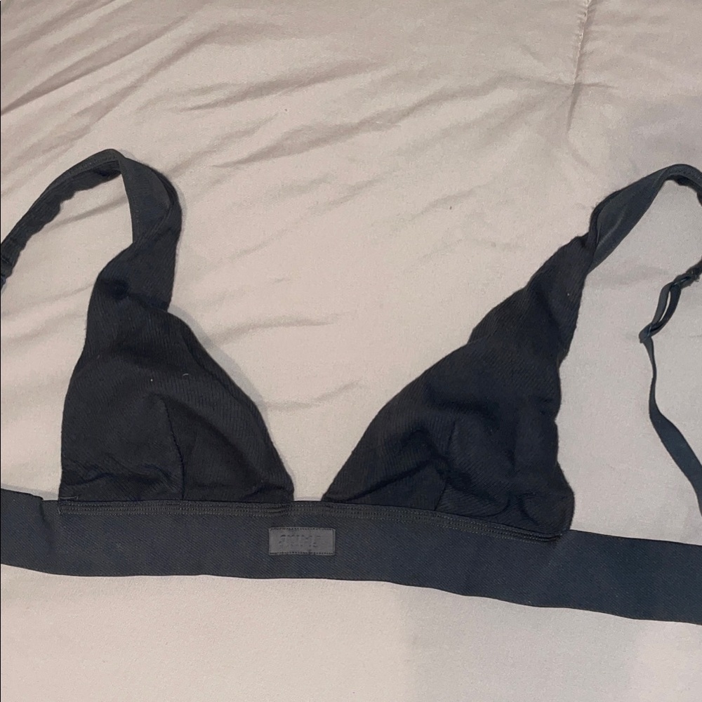Skims plunge Ribbed Triangle Bralette